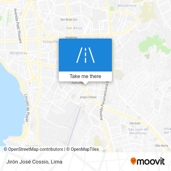 Jirón José Cossio map