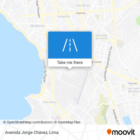 Mapa de Avenida Jorge Chávez