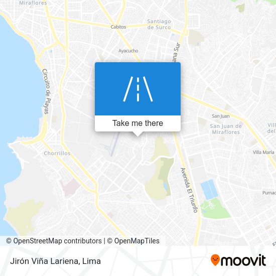Mapa de Jirón Viña Lariena