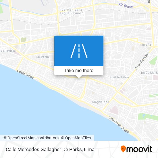 Mapa de Calle Mercedes Gallagher De Parks