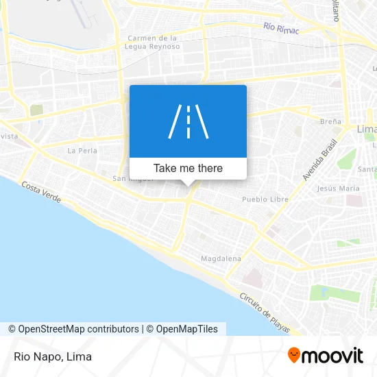 Rio Napo map