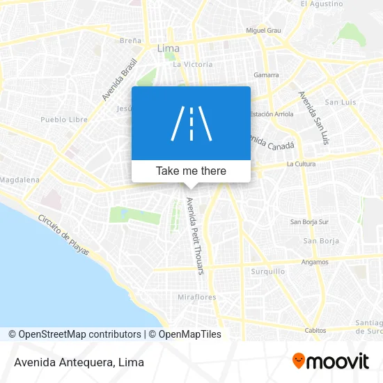 Avenida Antequera map