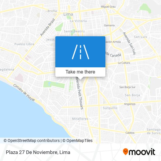 Mapa de Plaza 27 De Noviembre