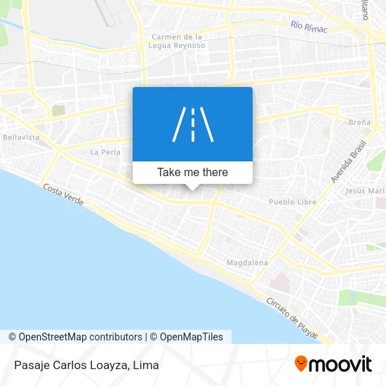 Mapa de Pasaje Carlos Loayza
