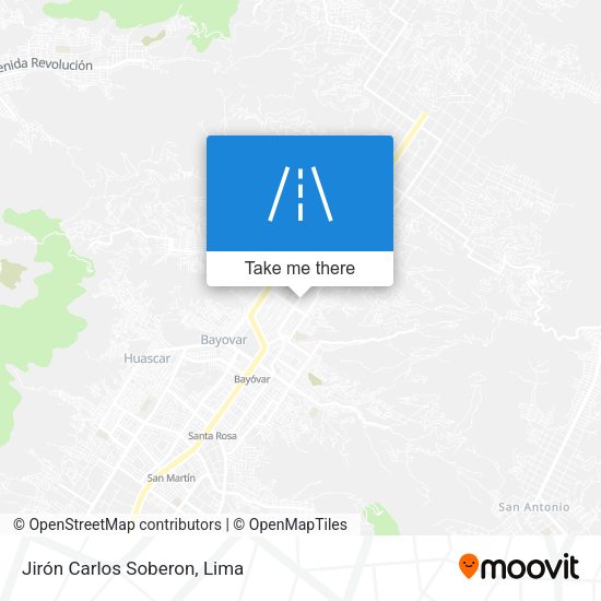 Jirón Carlos Soberon map