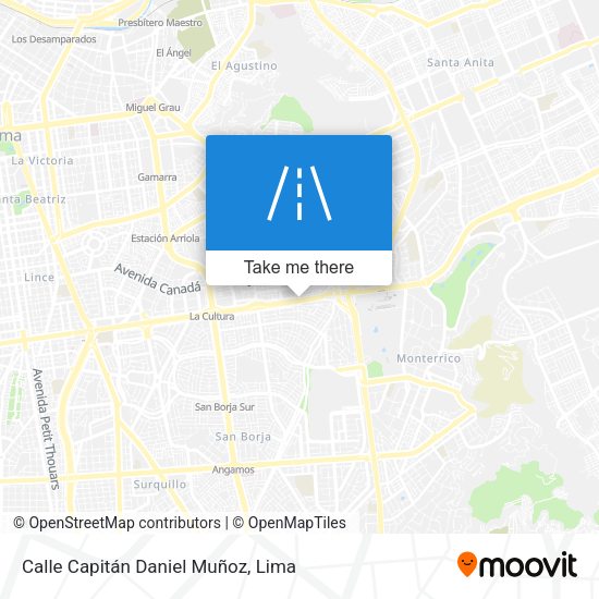 Mapa de Calle Capitán Daniel Muñoz