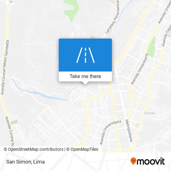 San Simon map