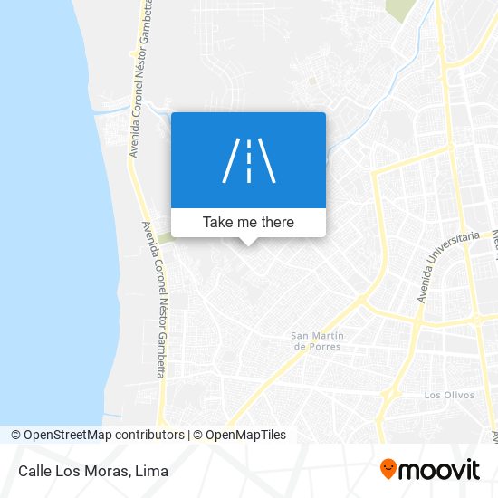 Calle Los Moras map