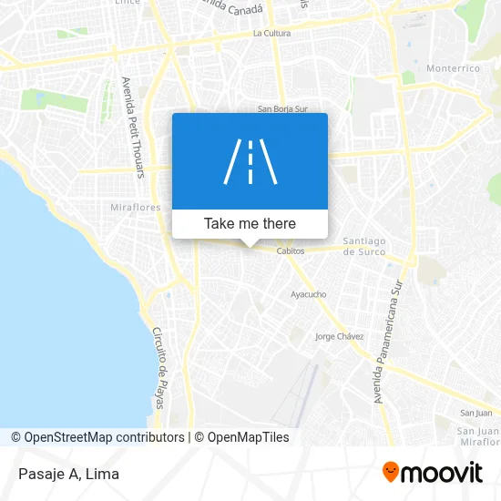 Pasaje A map