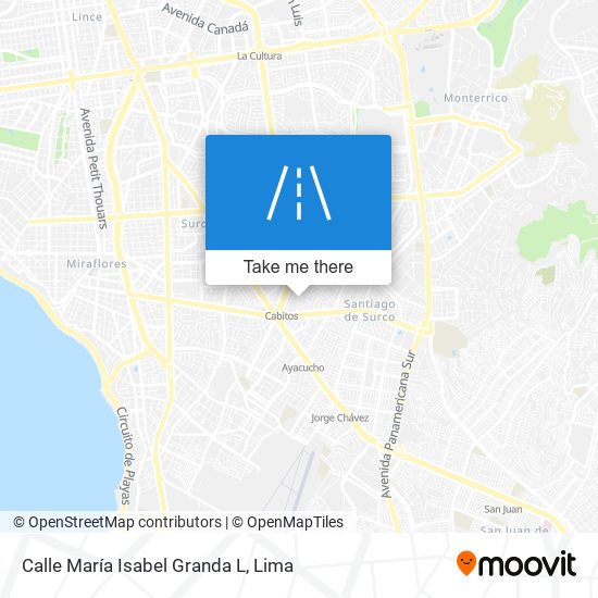 Mapa de Calle María Isabel Granda L