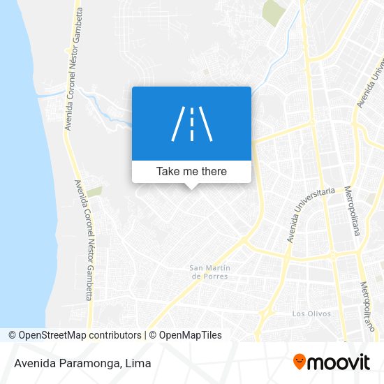 Avenida Paramonga map