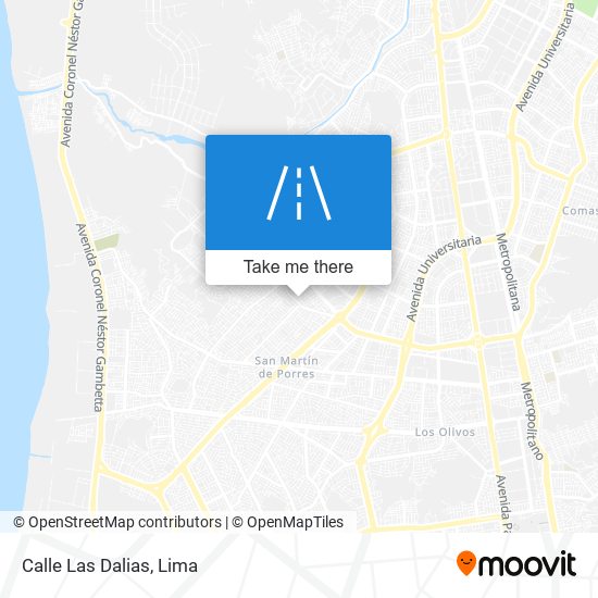 Calle Las Dalias map