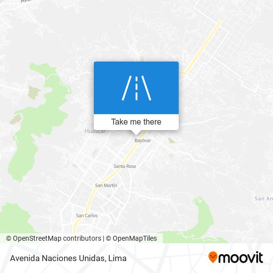 Avenida Naciones Unidas map