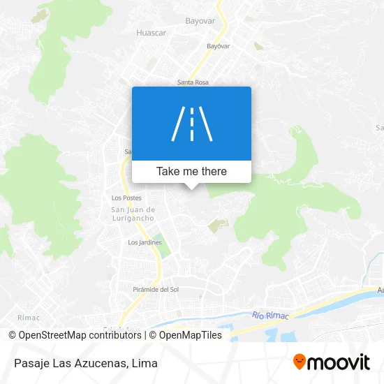 Pasaje Las Azucenas map