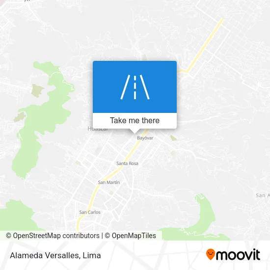 Alameda Versalles map