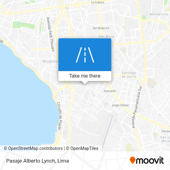 Pasaje Alberto Lynch map
