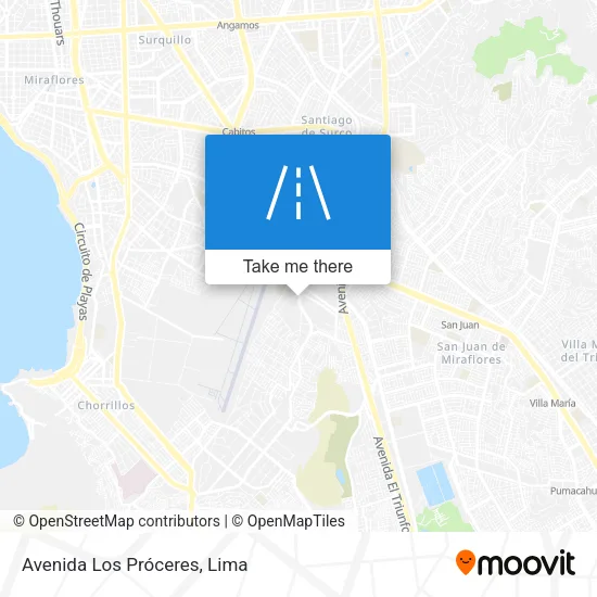 Avenida Los Próceres map