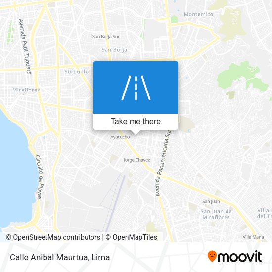 Mapa de Calle Anibal Maurtua