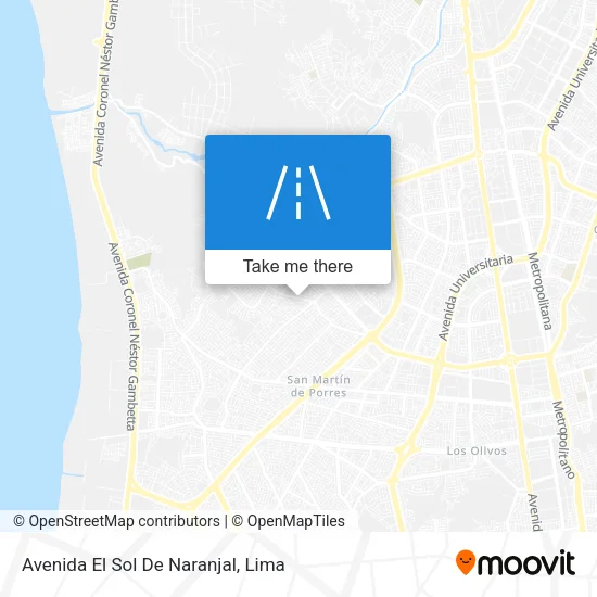 Avenida El Sol De Naranjal map