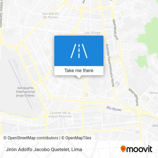Jirón Adolfo Jacobo Quetelet map