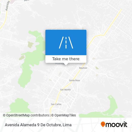 Mapa de Avenida Alameda 9 De Octubre