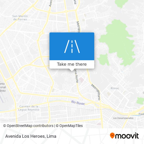 Avenida Los Heroes map