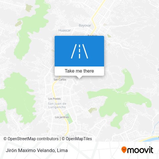 Mapa de Jirón Maximo Velando