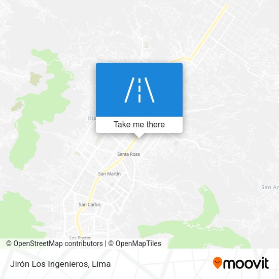 Mapa de Jirón Los Ingenieros