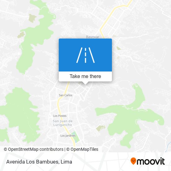 Avenida Los Bambues map