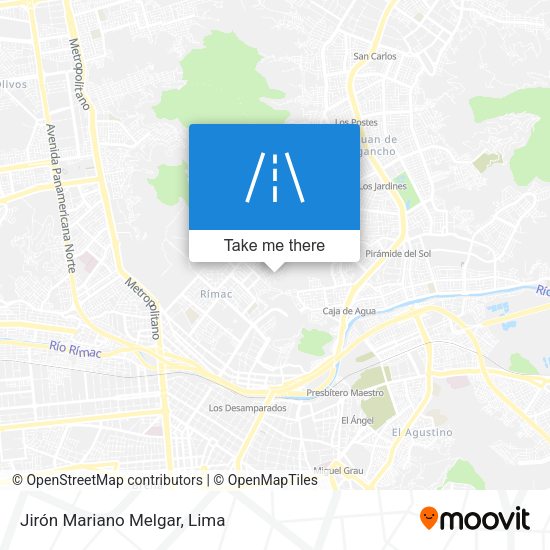 Jirón Mariano Melgar map