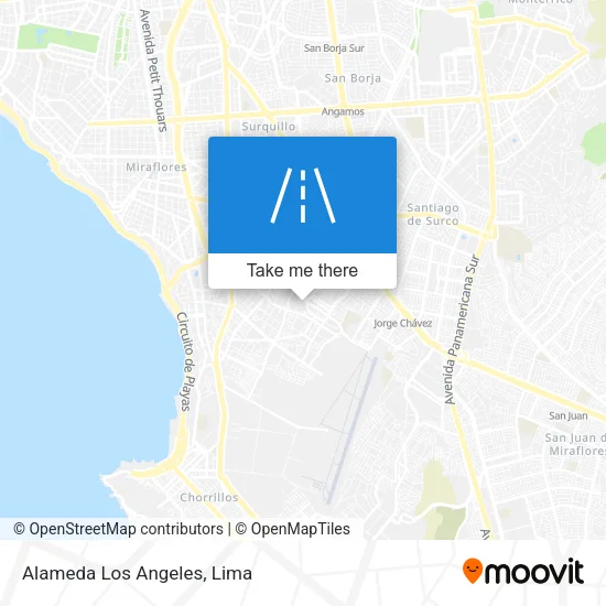 Alameda Los Angeles map