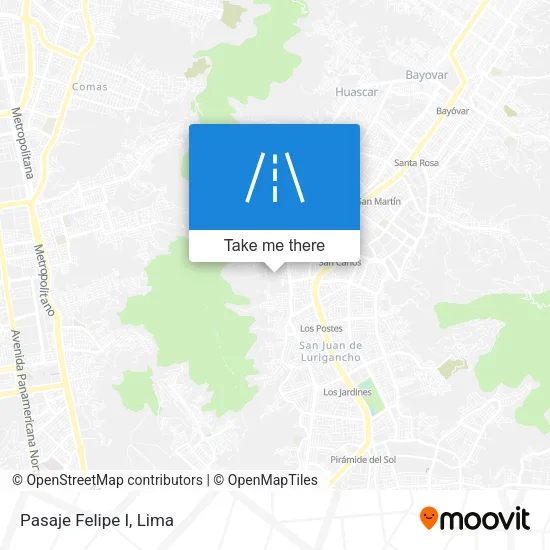 Pasaje Felipe I map