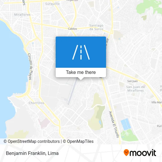 Benjamin Franklin map