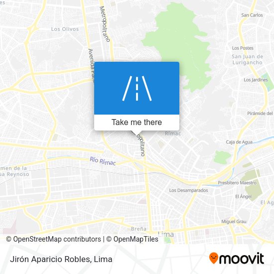 Mapa de Jirón Aparicio Robles