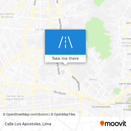 Calle Los Apostoles map