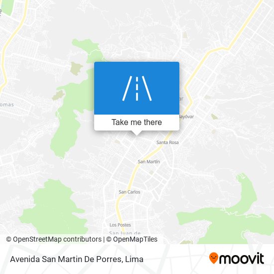 Avenida San Martin De Porres map