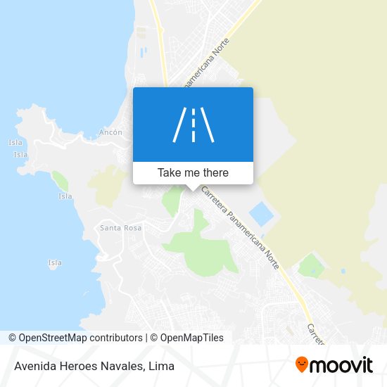 Avenida Heroes Navales map