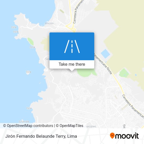 Jirón Fernando Belaunde Terry map