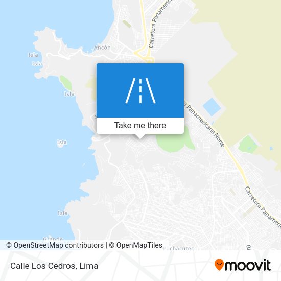 Mapa de Calle Los Cedros