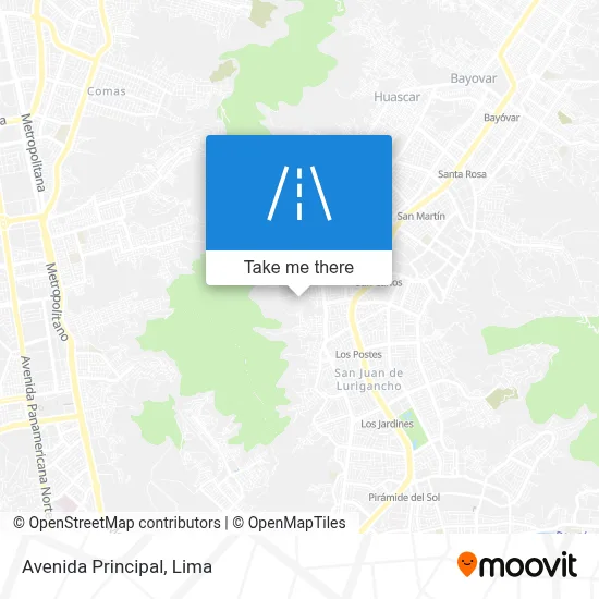 Avenida Principal map