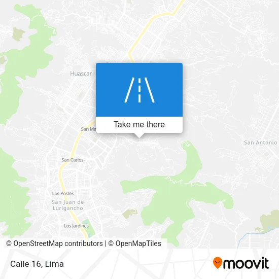 Calle 16 map