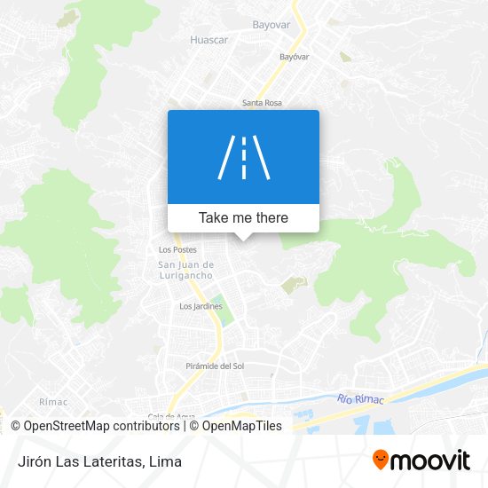 Jirón Las Lateritas map