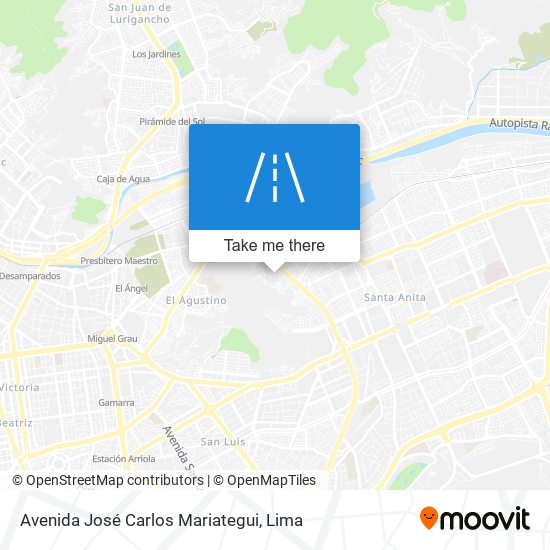 Mapa de Avenida José Carlos Mariategui