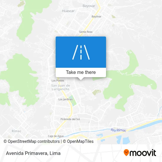 Avenida Primavera map