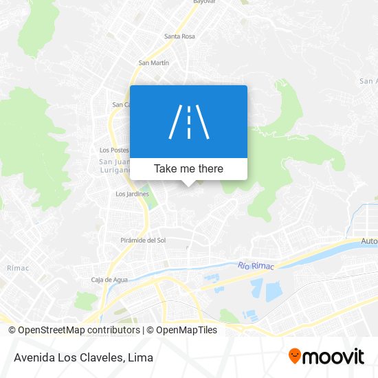 Avenida Los Claveles map