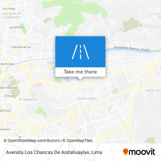 Avenida Los Chancas De Andahuaylas map