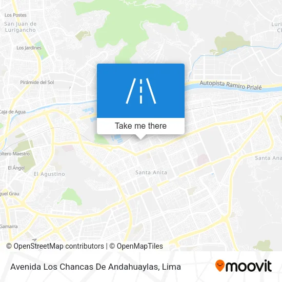 Avenida Los Chancas De Andahuaylas map