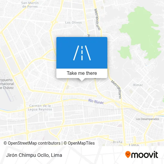 Jirón Chimpu Ocllo map