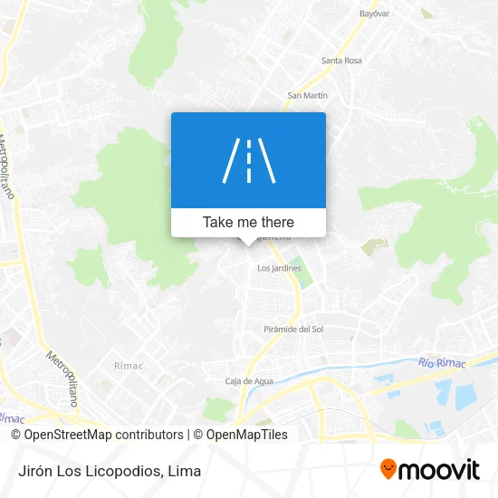 Jirón Los Licopodios map