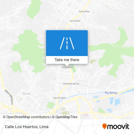 Mapa de Calle Los Huertos